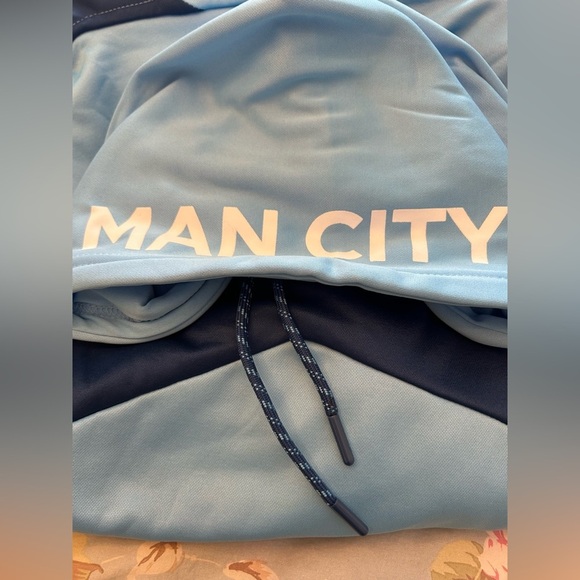 Manchester City F.C. Fleece Jacket Sweatshirt Official Soccer Hoodie Large - Picture 7 of 7